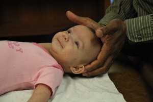 Babies evan are adjusted by chiropractors